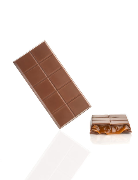 Tavoletta di Cioccolato al latte ripiena al Caramello